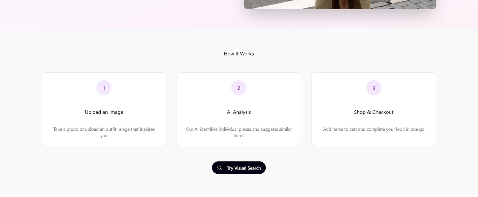 How it works — three steps